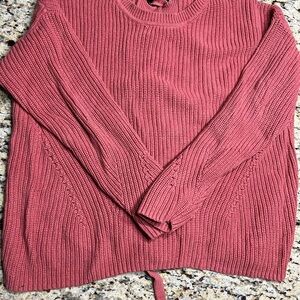 Lucky Brand Dusty Rose Crew Neck Sweater